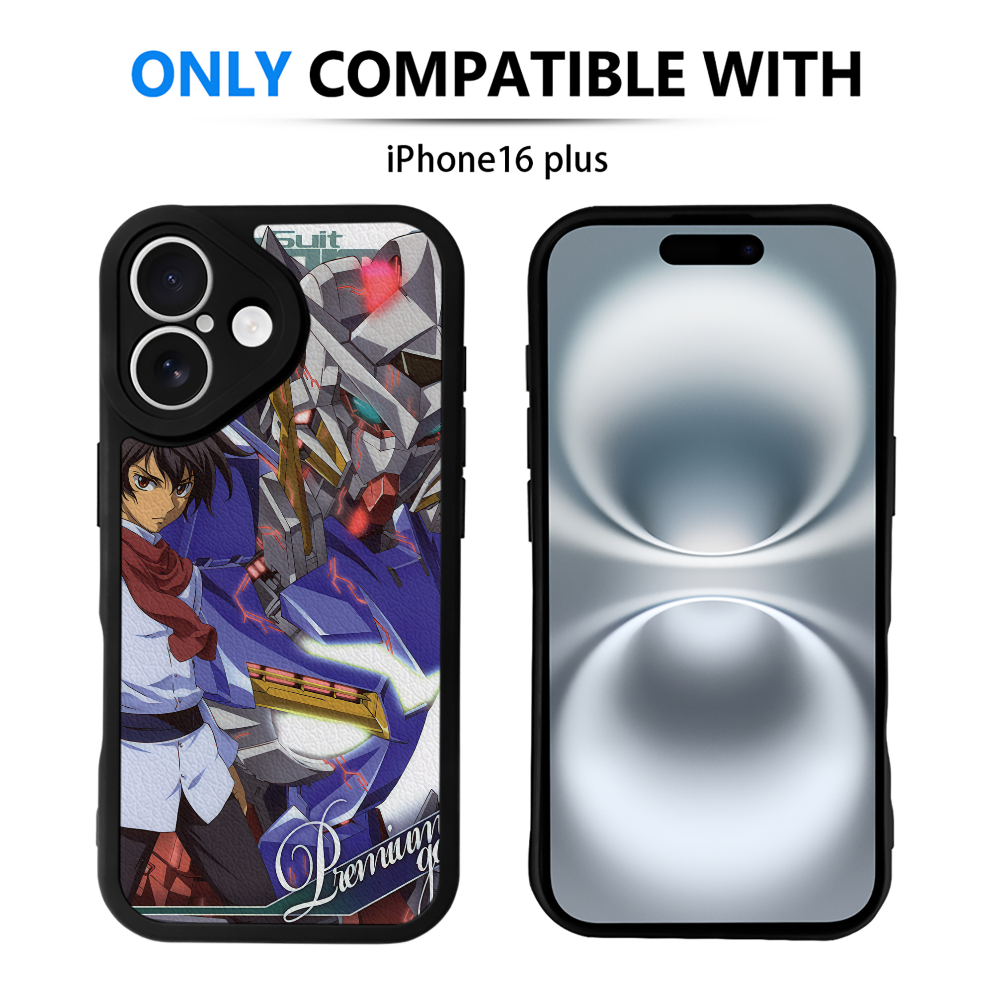 （画像用） 機動戦士ガンダム Mobile Suit Gundam 【iPhone 16シリーズ対応】シリコンスマホケース（レザー調） 材質：シリコン